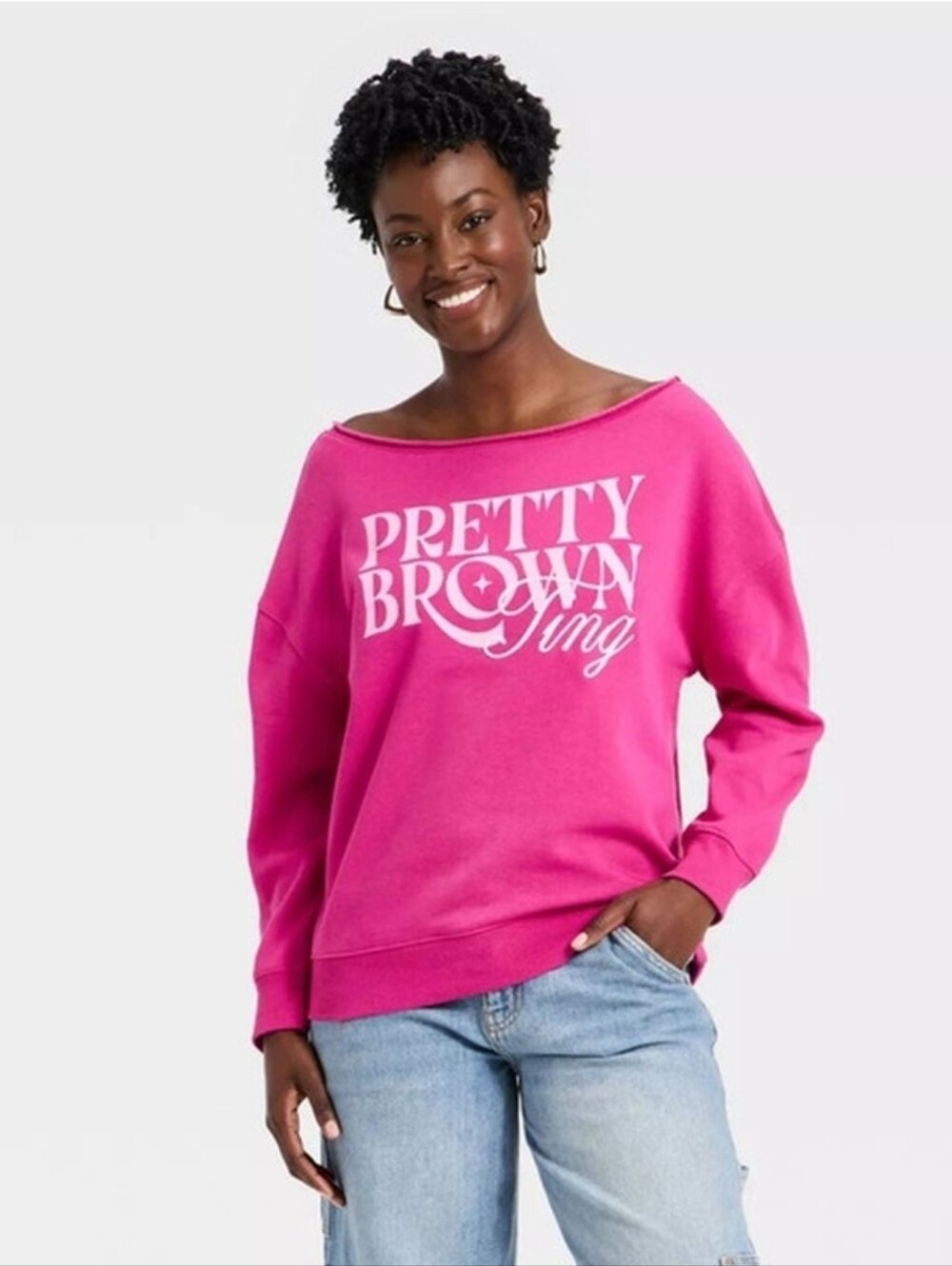 NWT/Legendary Rootz Black History Month Women's Pretty Brown Ting Sweatshirt, M